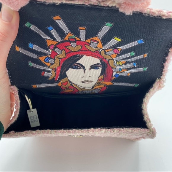 Kooreloo Petit Juliet Bag Baby Pink Tweed - Picture 7 of 8